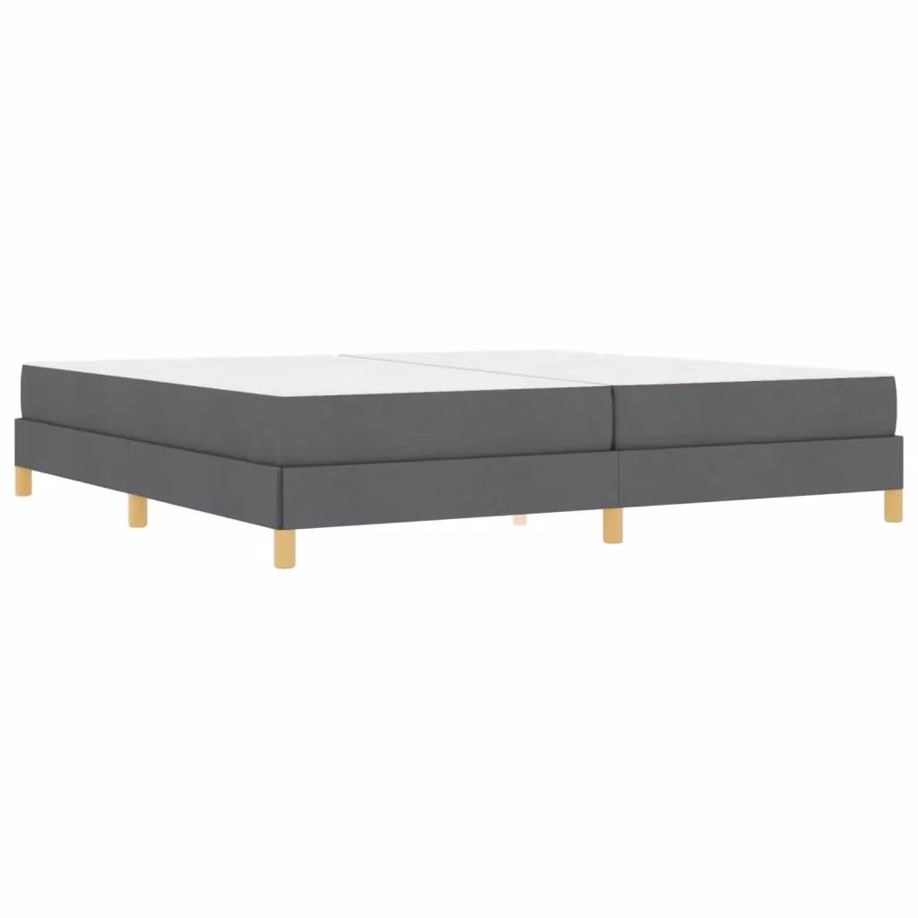 Letto moderno vidaXL con materasso a molle pocket in tessuto grigio L/P: 200 x 200 cm – 2