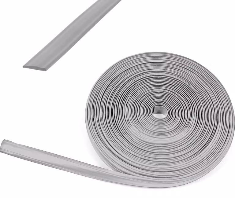 10 metri di nastro per tubazioni 12 mm argento striscia di plastica riempimento per caravan e camper