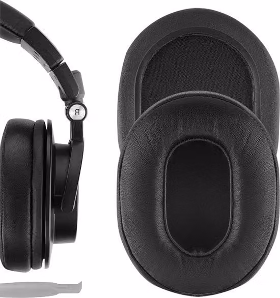 Cuscinetti di ricambio neri per cuffie Audio-Technica ATH-M50X