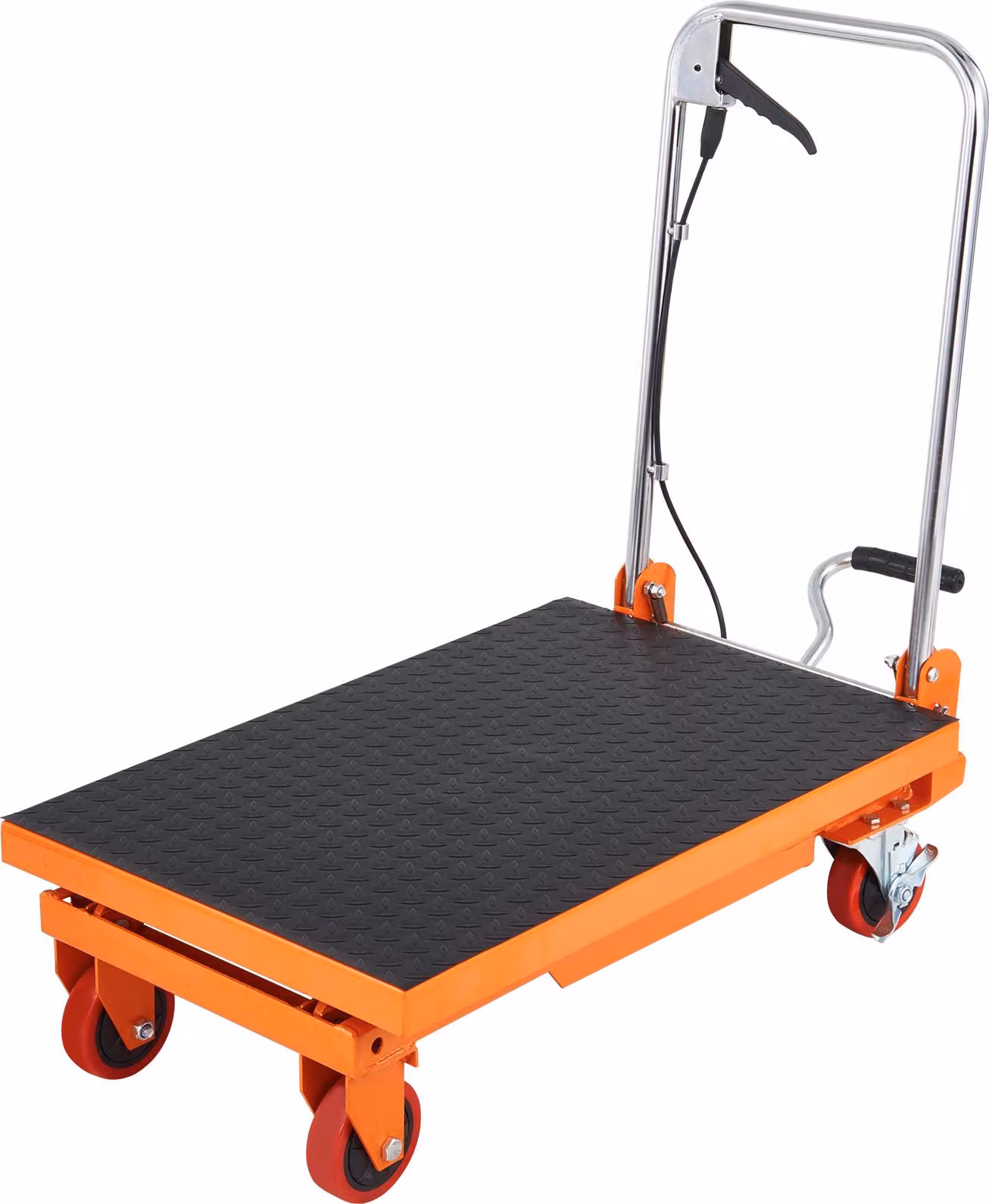 SucceBuy Tavola elevatrice idraulica a forbice con portata di 150 kg, escursione di sollevamento da 220 a 720 mm, dimensioni piattaforma 700 x 450 mm, ideale per officine, magazzini e supermercati