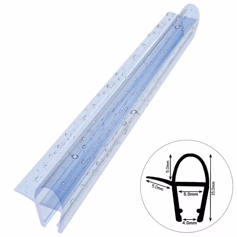Guarnizione doccia D10 4-5mm 200cm Profilo di ricambio per porta doccia per box doccia