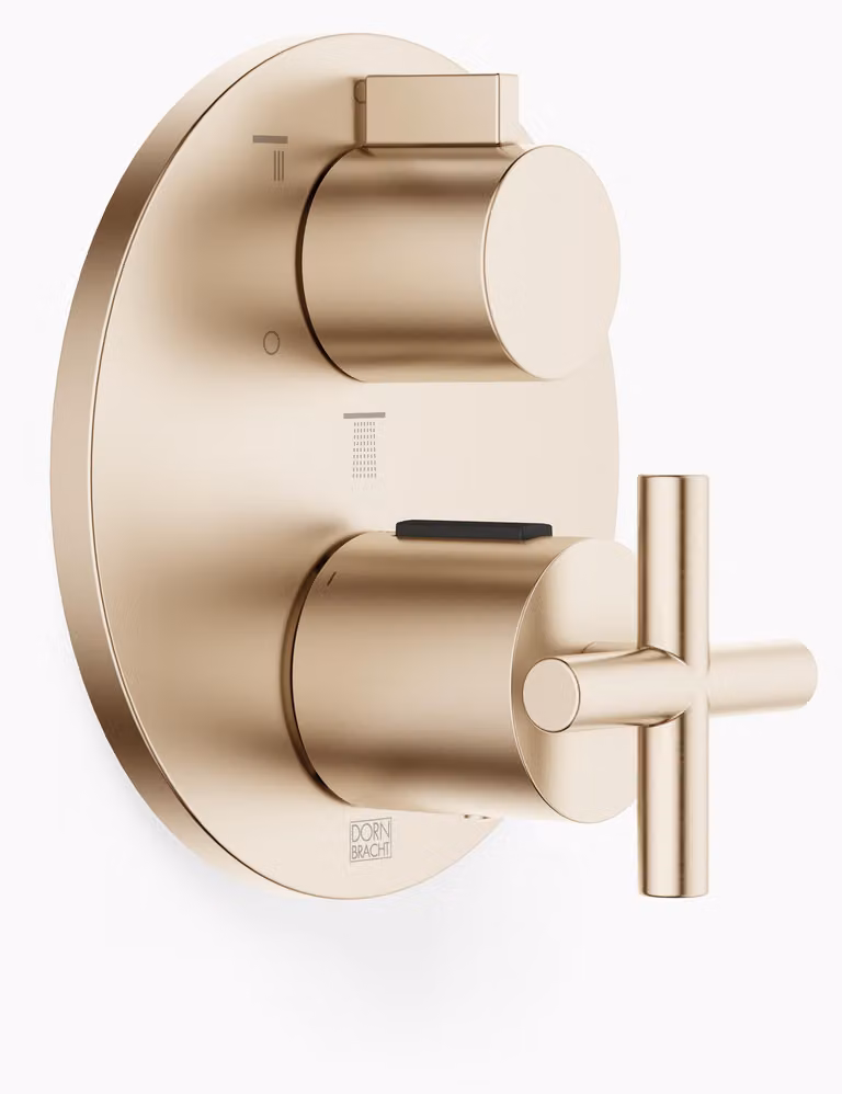 Thermostat encastré TARA de Dornbracht avec régulation de débit à trois voies, 36427892-46, 36427892-46