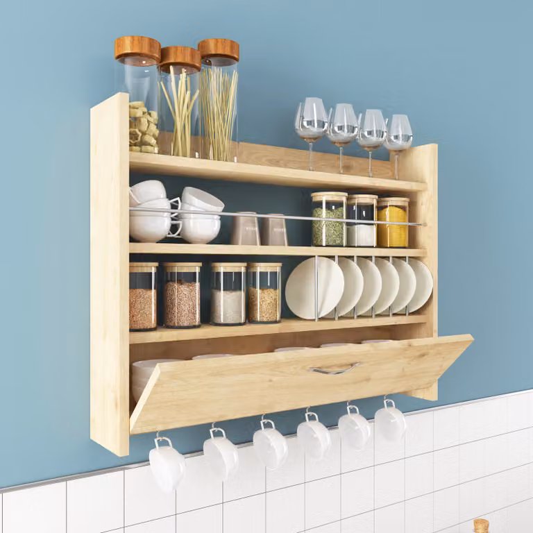Skye Decor, Knott - Oak, scaffali da cucina, rovere, 85 x 65 x 15 cm