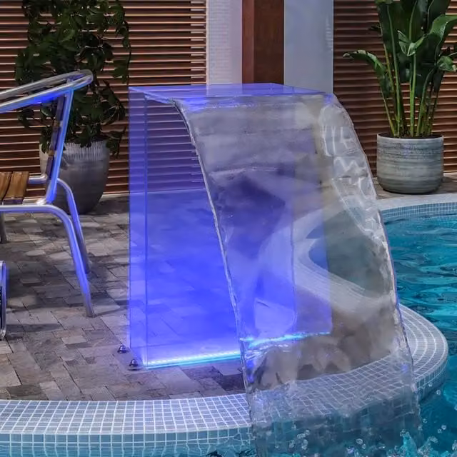 Fontana da Piscina con LED RGB in Acrilico 51 cm 151406