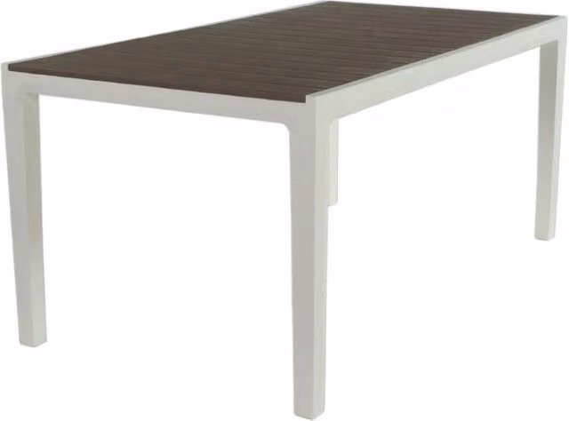 Tavolo da giardino rettangolare Keter Harmony Bianco e Beige L: 160 cm, P: 90 cm, H: 74 cm – 2