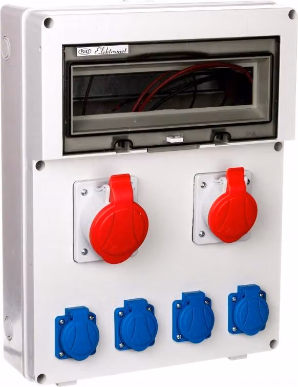 ELEKTROMET | Quadro Da Cantiere RSE-05 - 14 Moduli - IP54 - Affidabile E Sicuro - 32A 400V