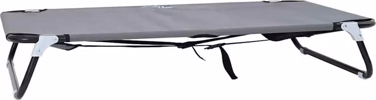 Letto per Cani Grigio chiaro 90 x 55 x 18 cm Acciaio