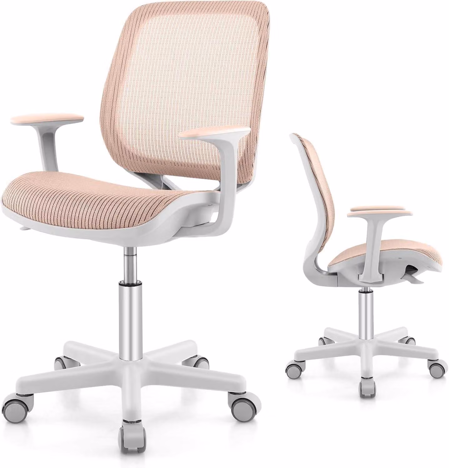 Sedia da ufficio per bambini, girevole a 360°, ergonomica, con altezza regolabile da 43 a 55 cm, ideale per l'uso domestico
