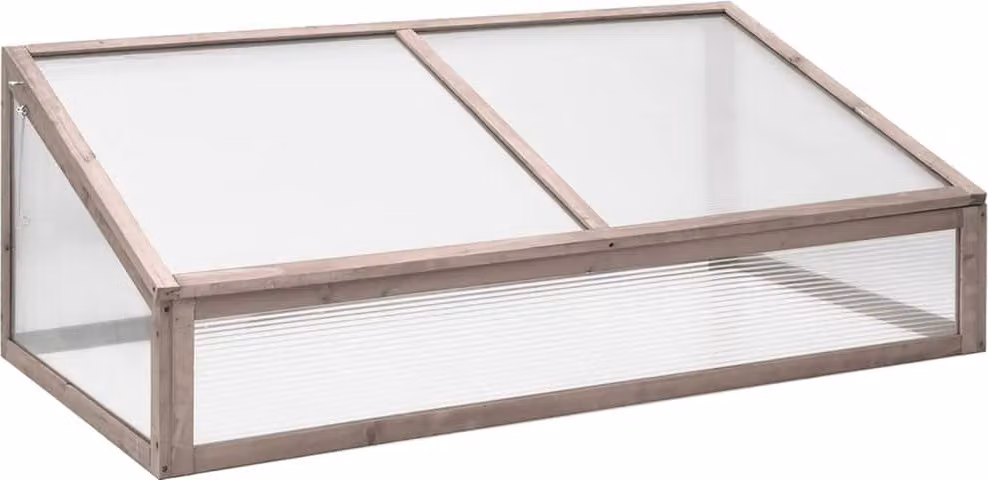 The Living Store Serra grigia 110x58,5x39 cm Legno di abete