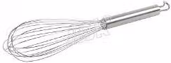 Frusta da cucina professionale Ilsa in acciaio inox color argento, lunghezza 40 cm