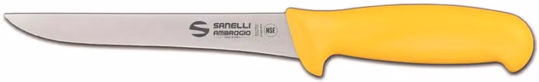 Coltello disosso stretto cm 16 giallo linea Supra di Sanelli Ambrogio