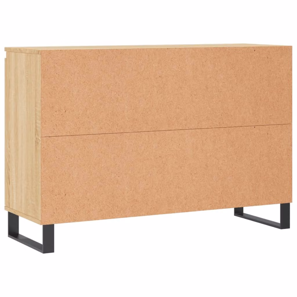 Credenza Rovere Sonoma 101,5x35x70 cm in Legno Multistrato