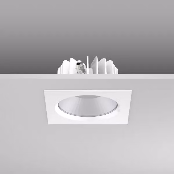 RZB Ledona Square IP65, 30 W, 2250 lm, 827-865, bianco, faretti da incasso DALI, L 170 P 170 A 3, 72° 901540.002.2.76