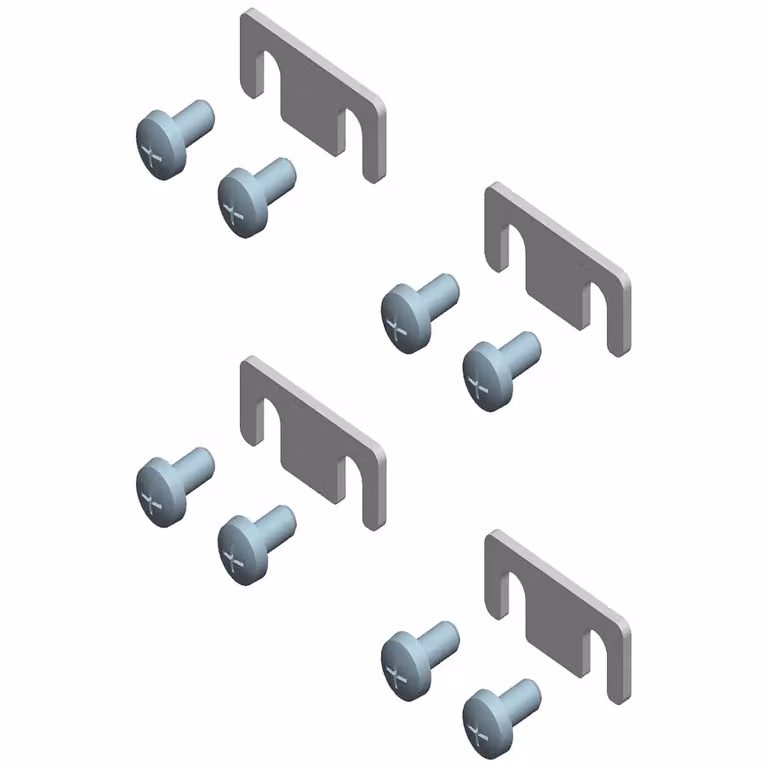 Siemens ALPHA 630 DIN, piastra di collegamento per montanti, profondità = 250/320 mm (1 set = 4 pezzi) 8GK99100KK32