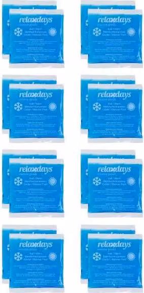 Lampade di raffreddamento rettangolari set da 16 blu