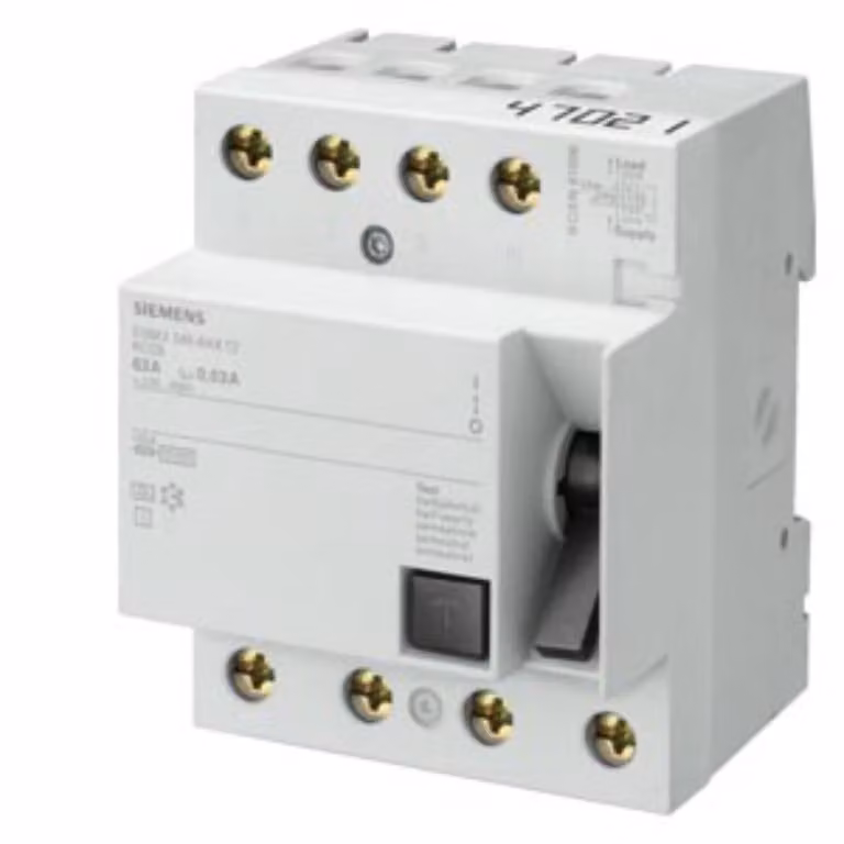 Siemens 5SM3346-6KK12-FI-SCHUTZSCHALTER SIGRES TIPO A 63A 3+N-POL IFN 30MA 400V