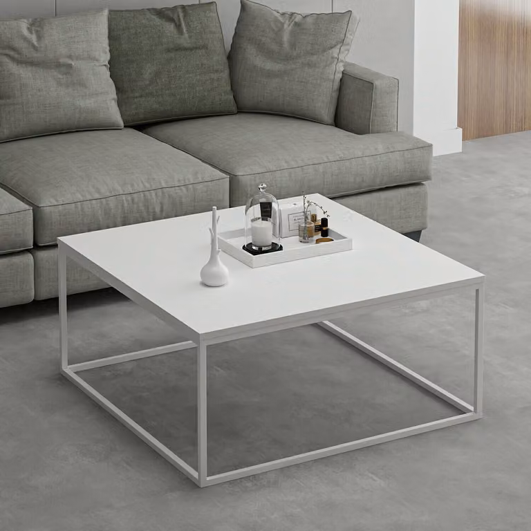 Skye Decor, Loni - White, tavolini, bianco, truciolato melaminico, 90 x 42 x 90 cm