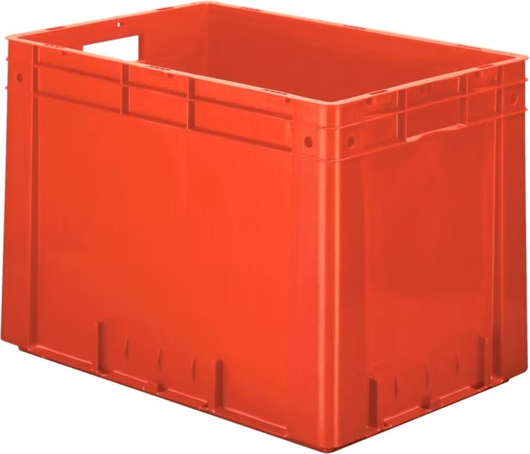 LA-KA-PE Contenitore da trasporto impilabile L600xL400xH420mm - VTK 600/420-0 ROSSO