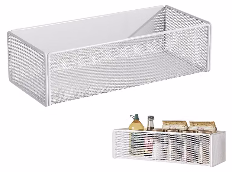 Portaspezie magnetico – Organizer per la cucina – Ripiano per spezie – Portaspezie magnetico con forte magnetismo – Capacità di carico: 7,5 kg – Dimensioni: 27 x 7,7 x 12 cm
