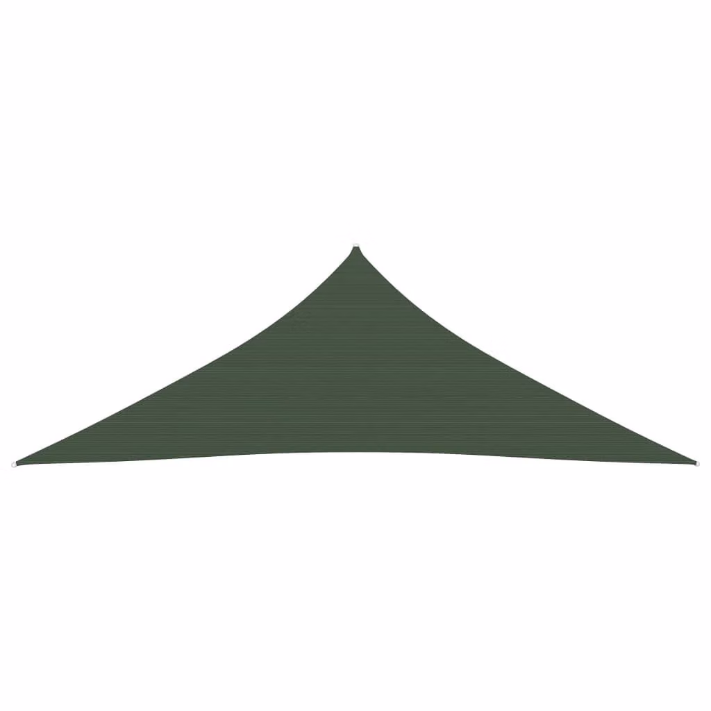 The Living Store Tenda da sole 160 g/m² Verde scuro 4x4x4 m HDPE