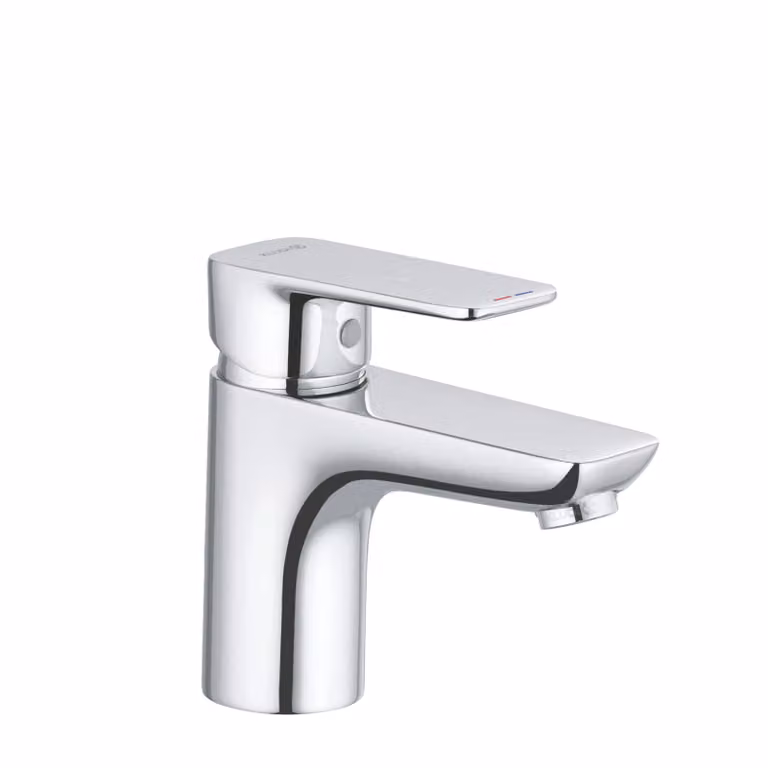 KLUDI PURE&STYLE Mitigeur monocommandé pour lavabo, hauteur de bec 75mm, sans garniture d'écoulement, 400280575, 400280575