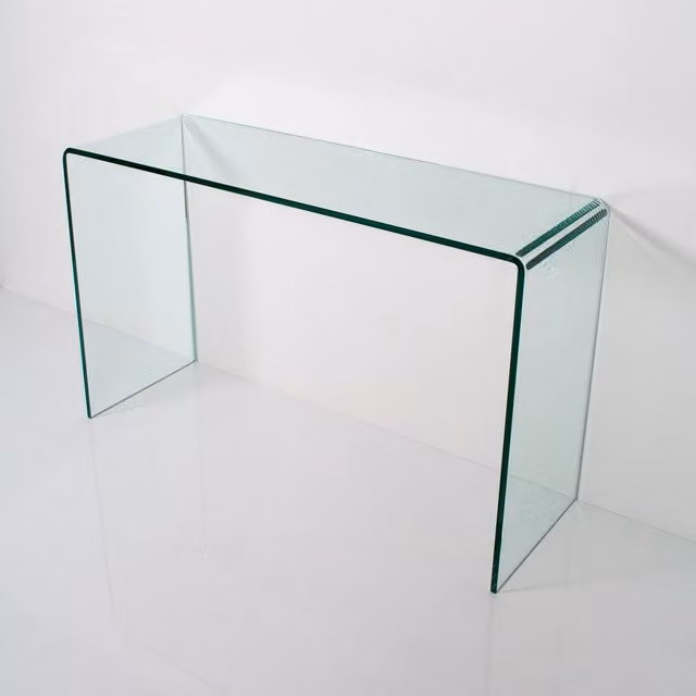 Consolle Fissa in Vetro H80x40x120cm Smalle Trasparente