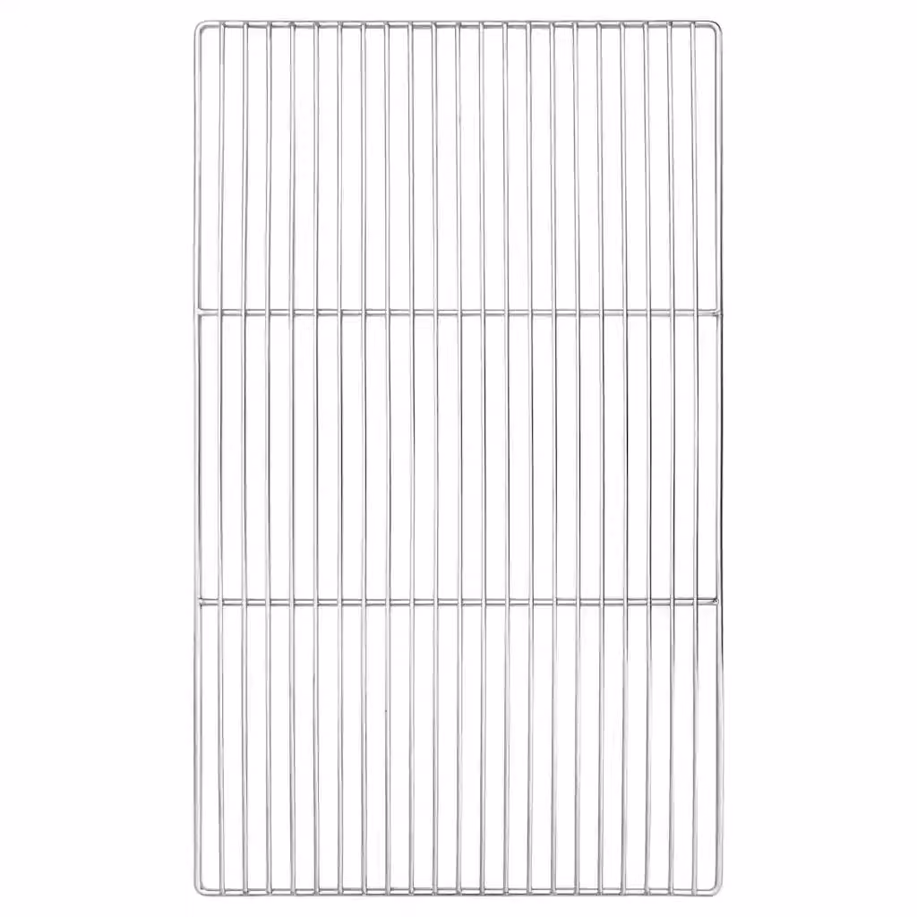 Griglia vidaXL in acciaio inox argento L: 67 cm, P: 40 cm