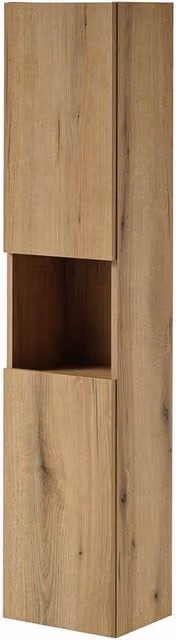 Mobile a Colonna Pensile da Bagno NEWPORT en.casa Effetto Rovere Coast Evoke Marrone H: 140 cm, L: 30 cm, P: 25 cm