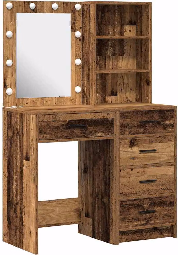 Tavolo da Trucco con cassetto 2 pcs Marrone 50 x 41 x 135 cm