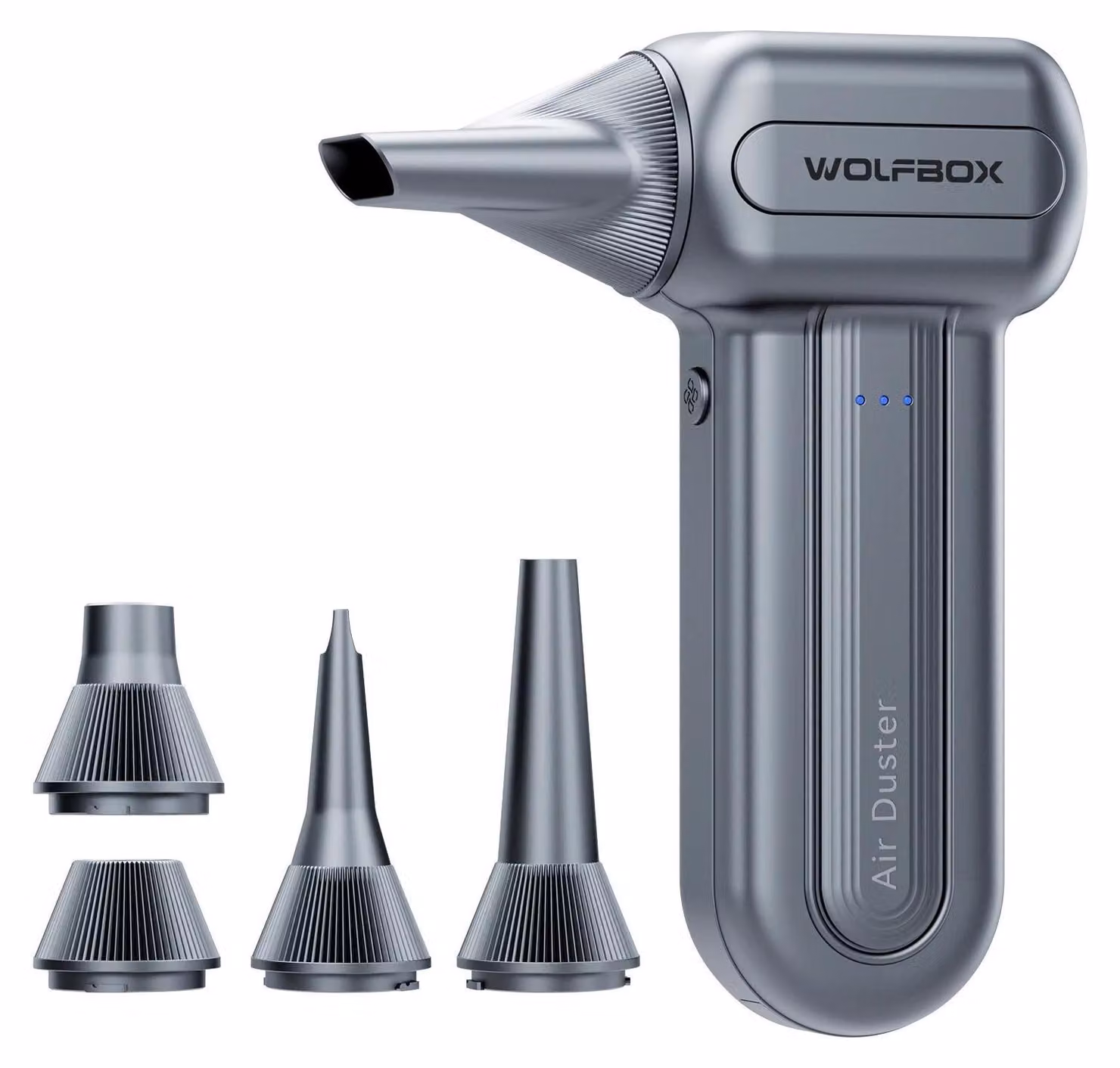 DF60 - Soffiatore ad aria compressa / Air Duster - Senza fili - 110.000 giri/min - 3 livelli di potenza - Portatile - Batteria inclusa - Per auto/casa/uso esterno - Nero