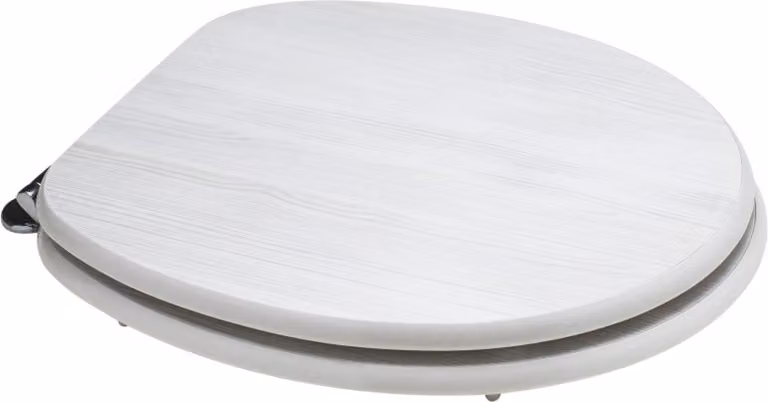 Copriwater universale effetto legno rovere bianco