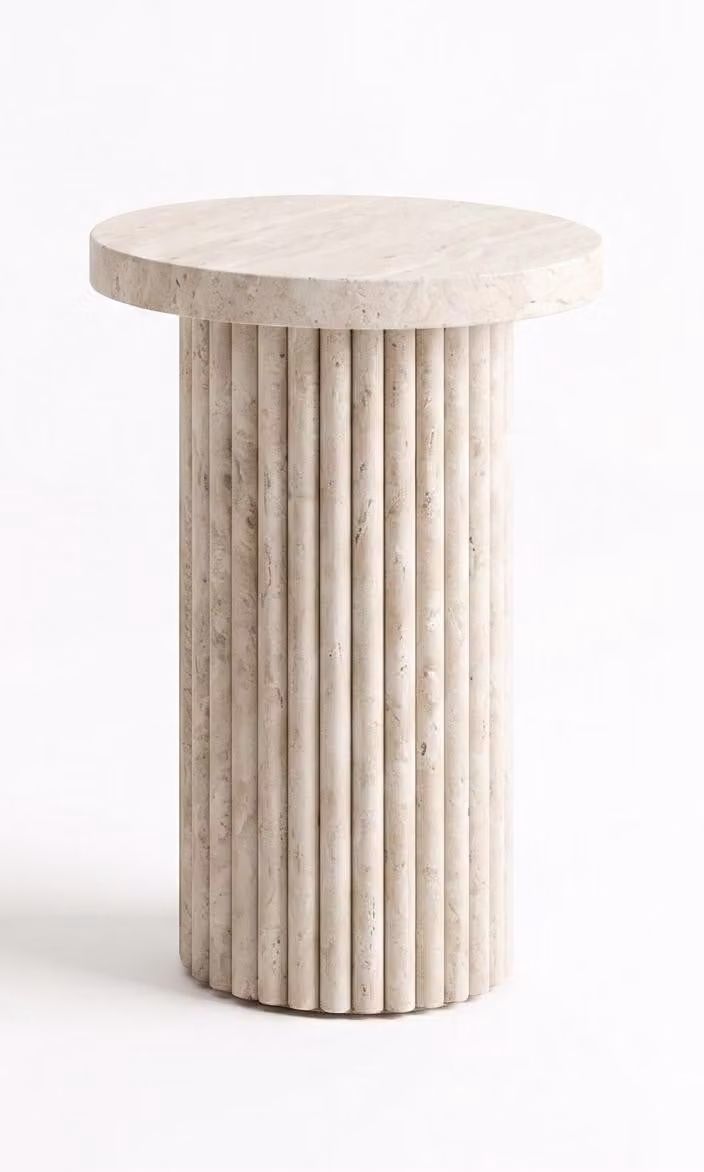Tavolino da divano, color beige, stile moderno, confortevole, minimalista, funzionale