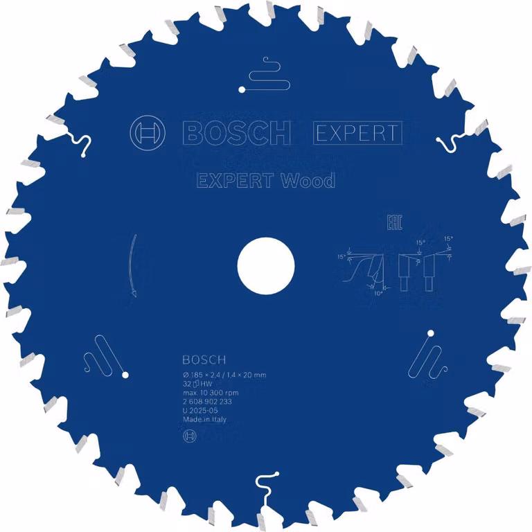 Lama circolare Bosch EXPERT Wood, 185x2,4x20 mm, Z32