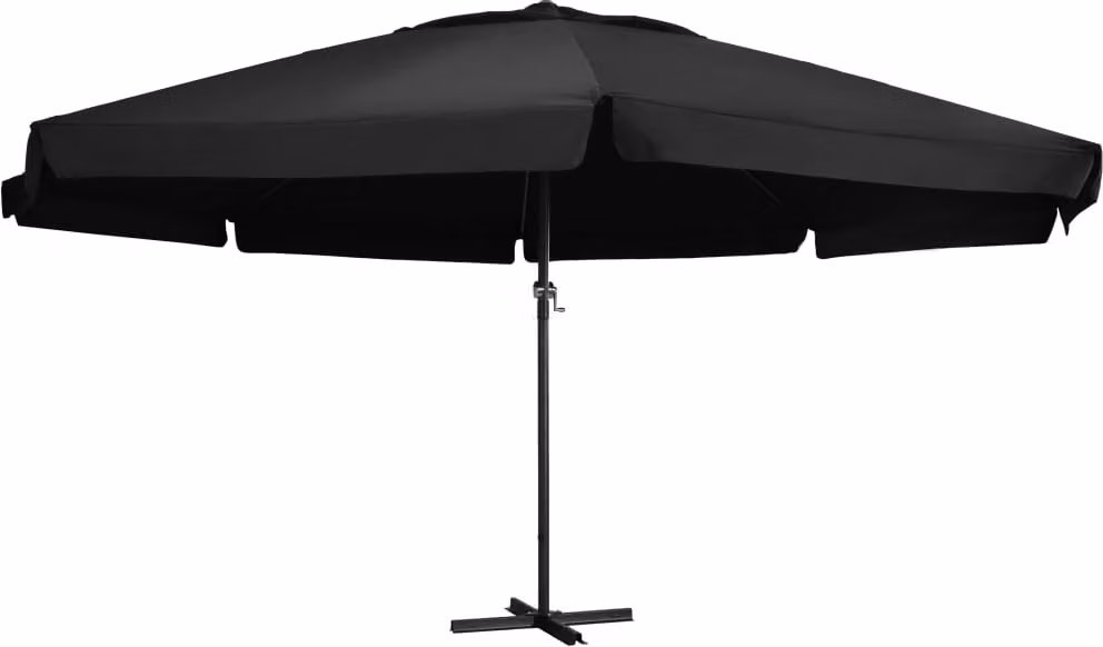 Maison Exclusive - Ombrellone con palo in alluminio, 500 cm, colore nero