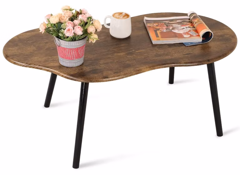 Tavolino da salotto a forma di nuvola - 100 x 50 x 42 cm - Legno - Impermeabile - Portata 45,4 kg