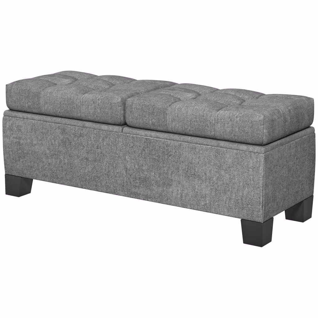 Cassettiera imbottita Minimal Grigio L: 116 cm, P: 41 cm, H: 47 cm – 2