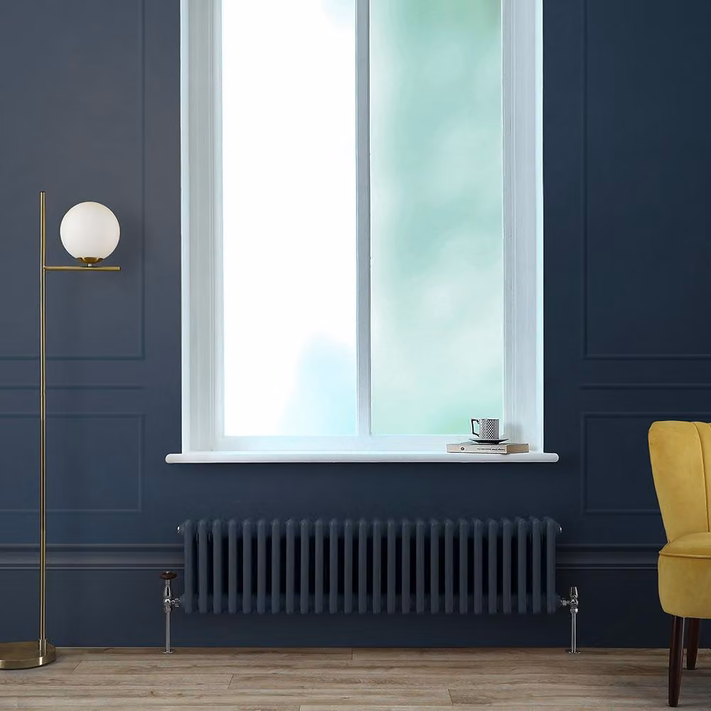 Radiatore Orizzontale a Colonne (3 Colonne) 300mm x 1190mm - Blu (Regal Blu) - Regent