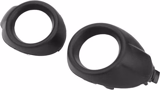 Accessori per auto in plastica, 2 pezzi, neri, resistenti ai graffi.