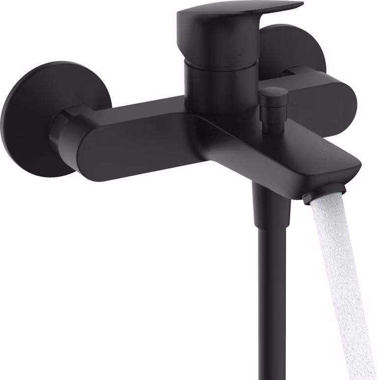 hansgrohe Logis Mitigeur de bain, apparent, 2 consommateurs, saillie 194mm, 71400670, 71400670