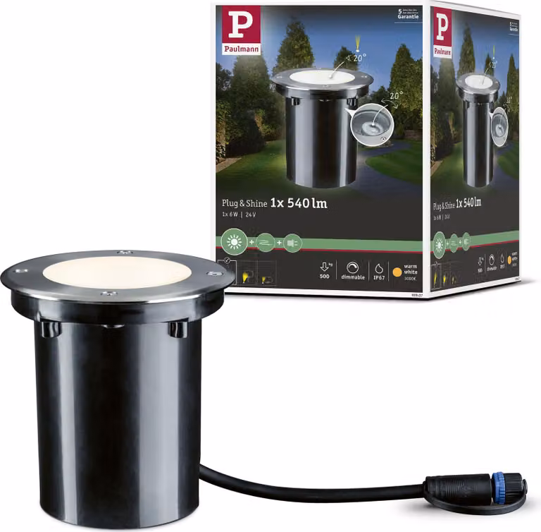 Paulmann Plug & Shine LED Bodeneinbauleuchte Floor Einzelspot