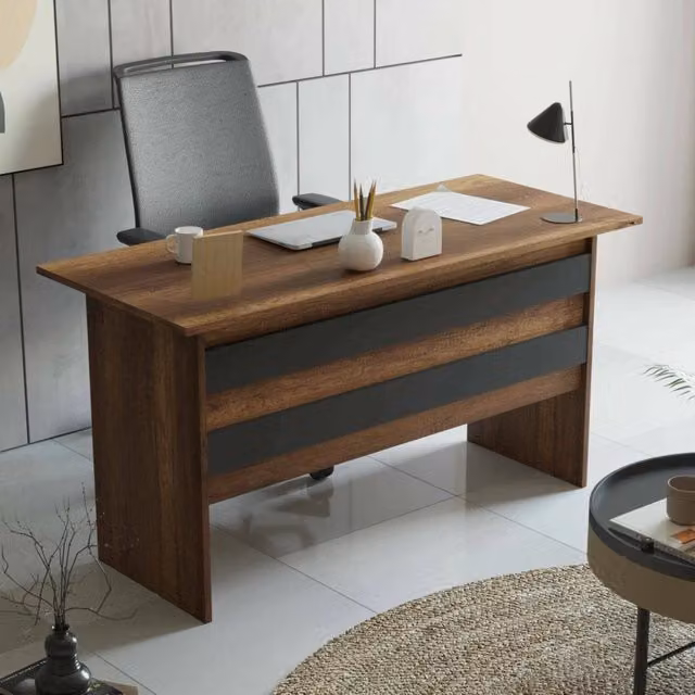 Scrivania Antilia DMORA Colore Marrone Noce L: 140 cm, P: 60 cm, H: 73.8 cm – 1