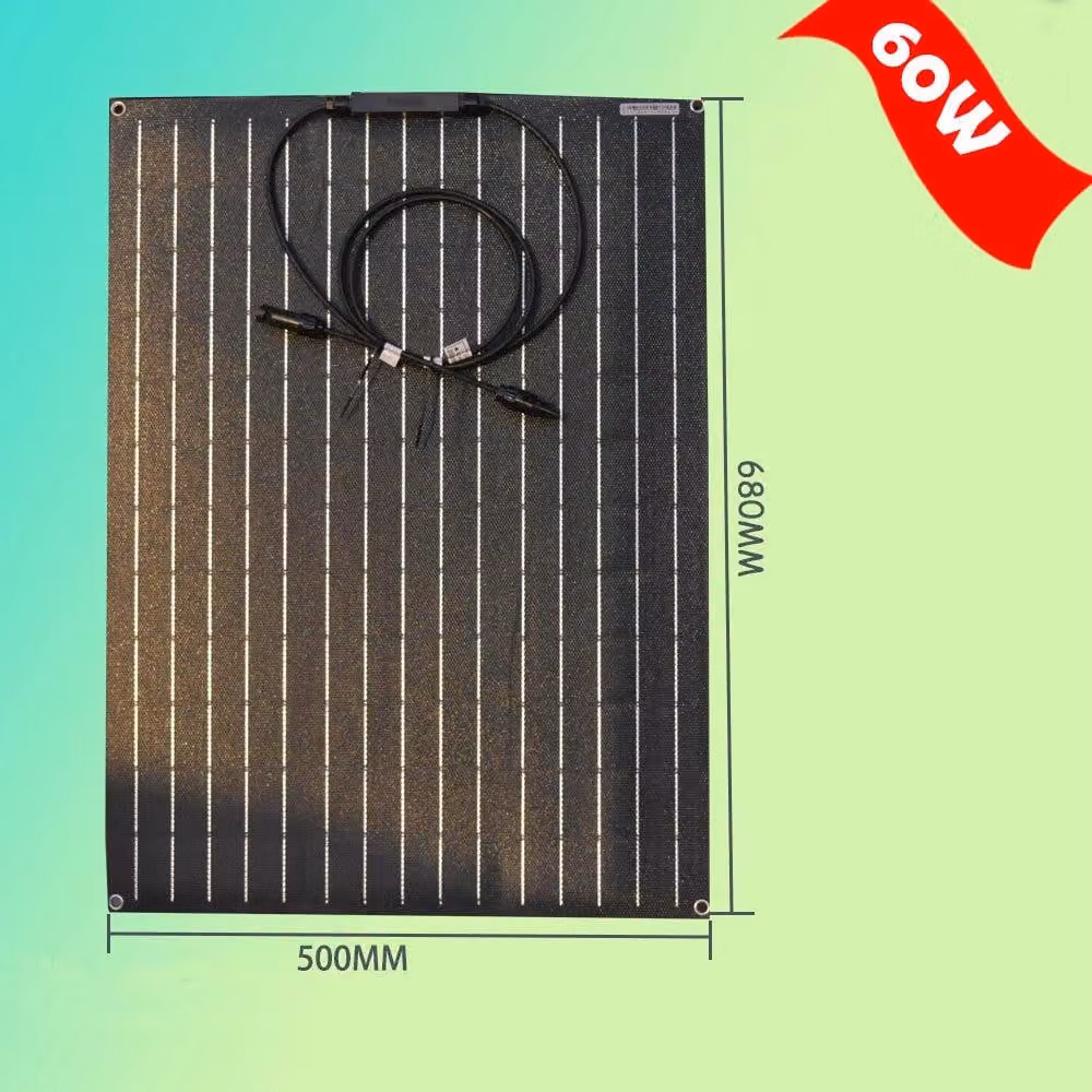 Pannelli solari - Pannello solare monocristallino - Pannello solare portatile - Flessibile - 60W - 18V - Cella solare