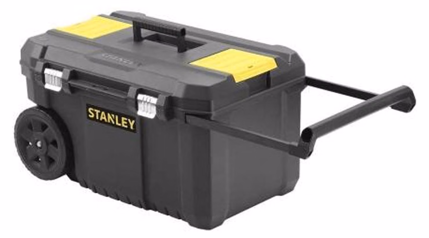 Stanley - Cassetta portautensili su ruote "Essential" AW2433 (34,5 cm x 66,5 cm x 40,5 cm) (nero/giallo)