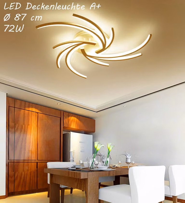 Lampada da soffitto LED 2042White-3WJ con telecomando, colore e intensità della luce regolabili, diffusore in acrilico