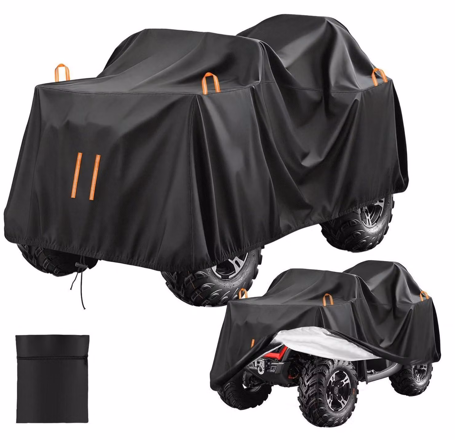 Telo protettivo per quad/ATV, impermeabile, dimensioni 256x110x120 cm, tessuto Oxford 210D