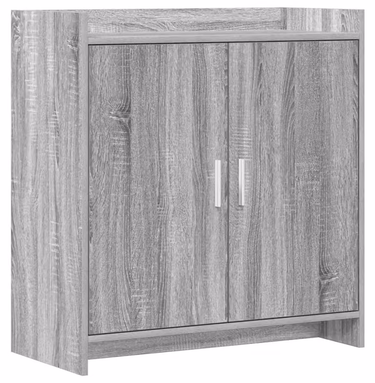 Mobiletto servitore, colore grigio Sonoma, dimensioni 72 x 36 x 80 cm, realizzato in legno composito