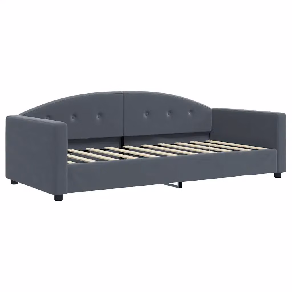 Letto da giorno moderno vidaXL in velluto grigio – 2