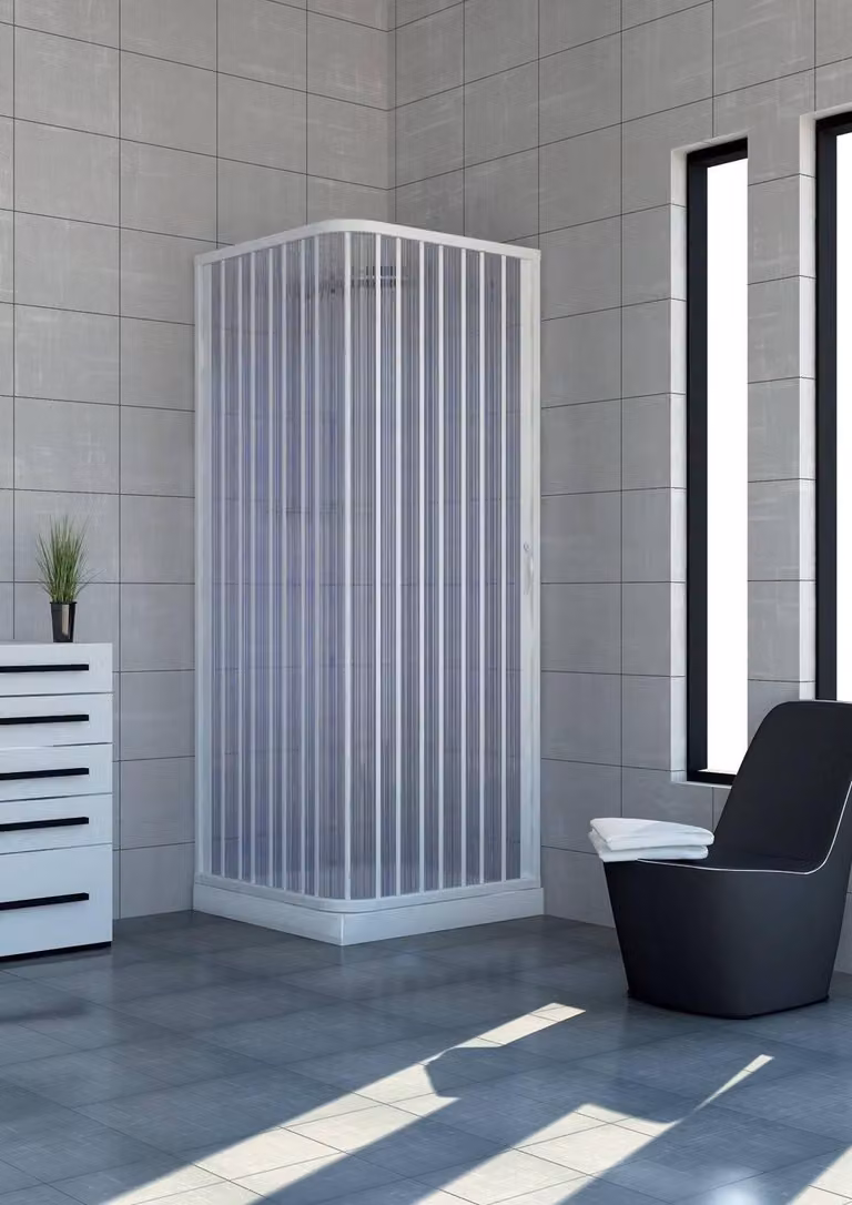 Box doccia Acquario 80x100cm a soffietto apertura laterale