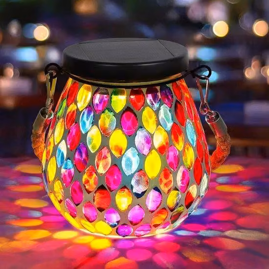 Lampada da esterno impermeabile – Luce bianca calda e RGB – Da appendere – Per alberi, terrazze, tavoli e verande