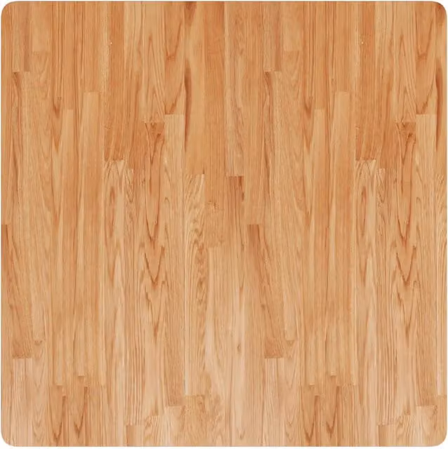 Piano per tavolo o scrivania quadrato in rovere marrone chiaro con finitura laccata L 90 x P 90 x H 2,5 cm